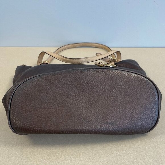Michael Kors Bronze Leather Tote Shoulder Bag - Preowned - Picture 5 of 12